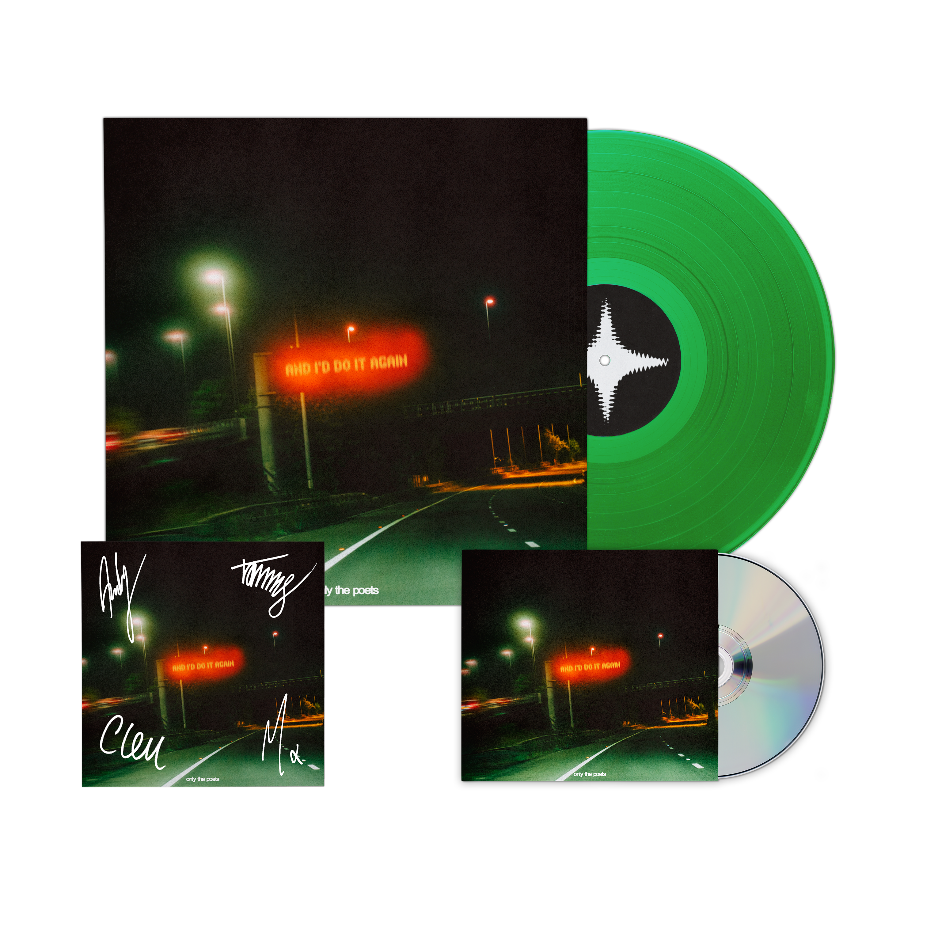and i'd do it again - Store Exclusive Colour Vinyl, CD + Signed Art Card Bundle
